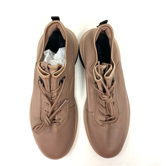 ECCO Mens ST360 Leather Street Sneaker Morel main image 7